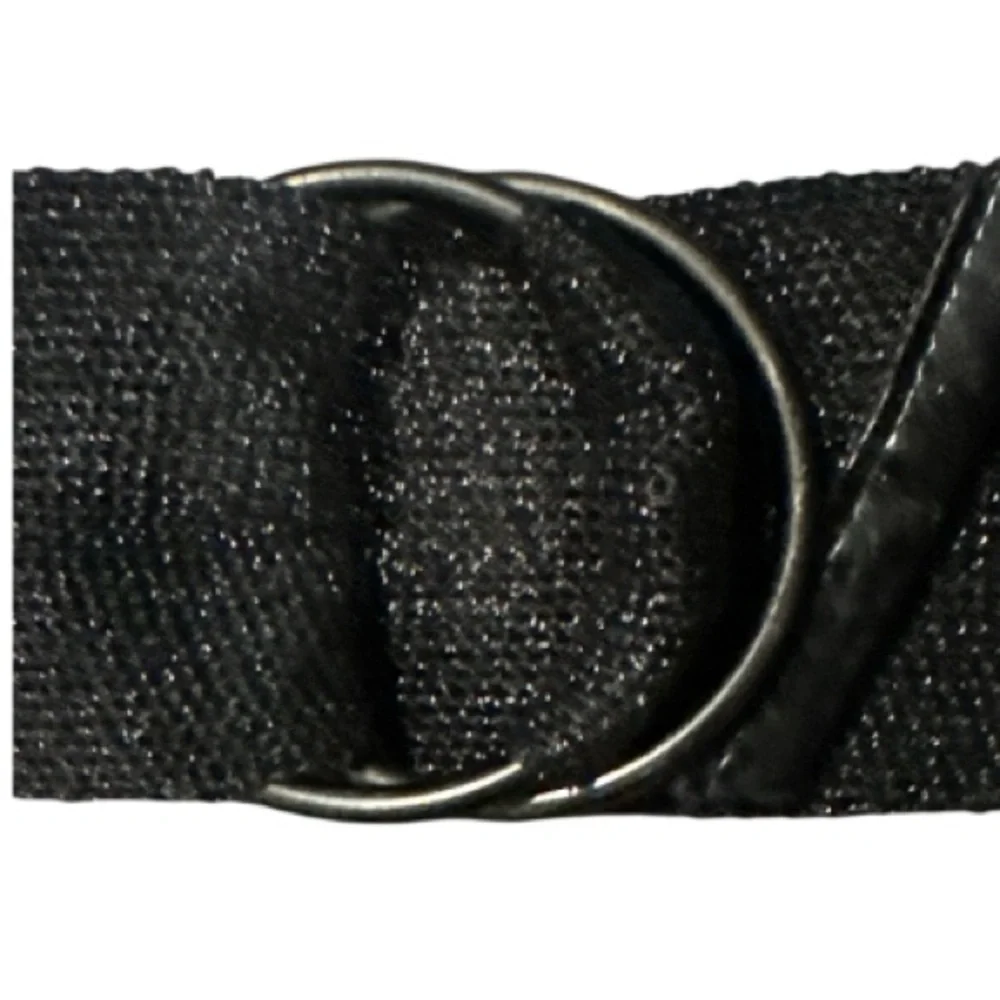 Authentic Banana Republic designer wide shimmer black mesh belt sz S/M